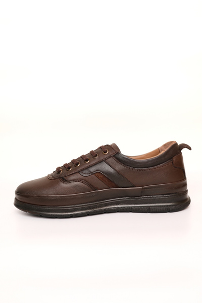 Greyybull Shoes Coffee Light Casual Leather Men Shoes- Sneakers