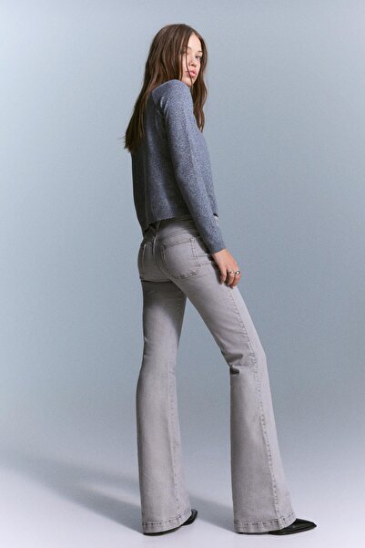 Bershka Flare trousers with flaps and pocket