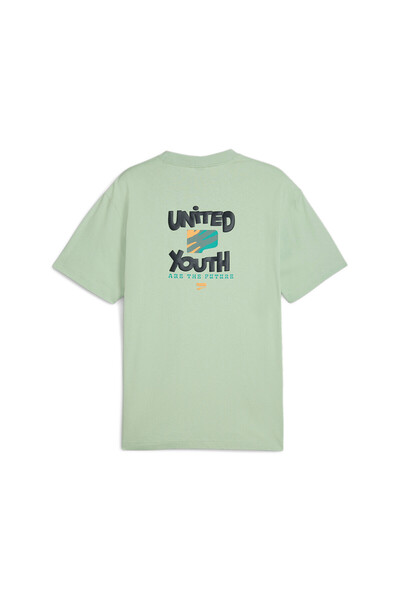 Puma Mens DOWNTOWN Graphic Tee - Green