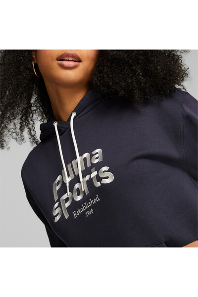 Puma Womens Team Hoodie - Blue