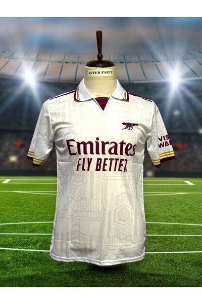 After Party Copy - Arsenal 2025/26 New Season Anonymous Away Shirt (White) Vs Sports Singlet Ag