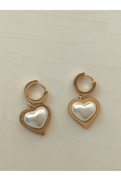Kudi Bombeli Heart Gold Color Earrings