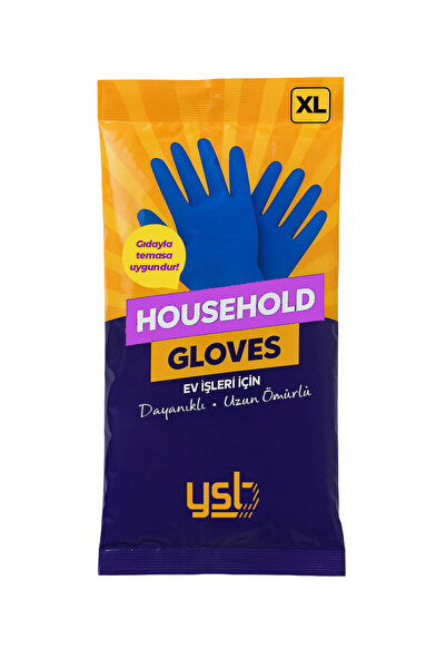 YSB Neo Elite Ev İşleri Eldiveni Bulaşık eldiveni Sıcak Kauçuk Su Geçirmez Mutfak Yıkama | XL Beden