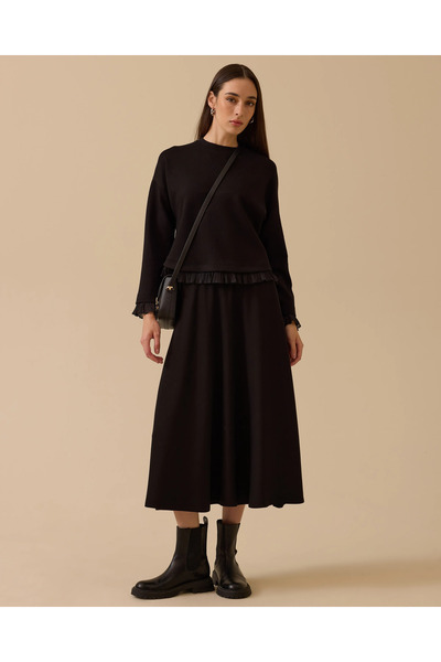 SCL Flared Skirt with Elastic Waist Pocket