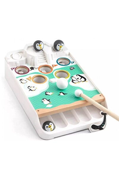SDX Market Joc educativ Montessori Mini biliard - pinguin