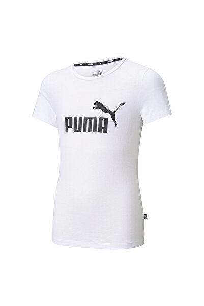 Puma Youth Girls Essentials Logo Tee - White