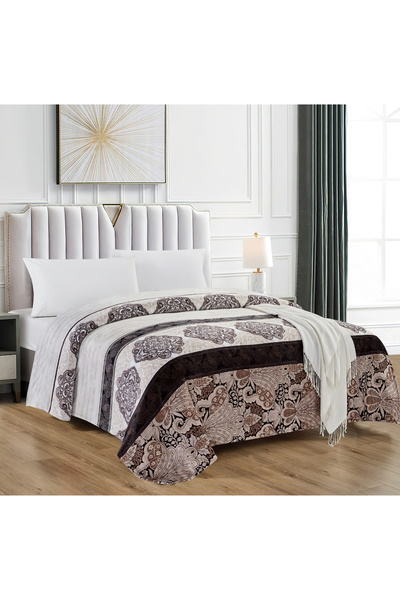 Moon Double Size Floral Throw Blanket All Season Flannel Blanket For Couch Bed And Sofa 200X220 cm G95