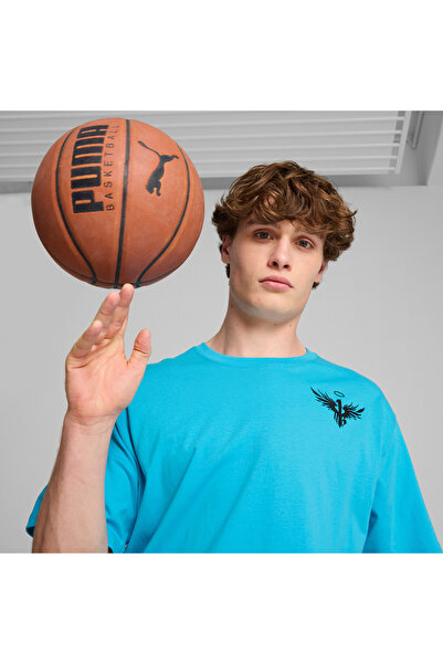 Puma Mens MELO 1Love Basketball Tee II - Blue