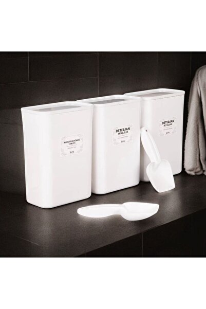 emdeco 3 bucăți de detergent pentru tablete, alb, acrilic, colorat, pentru de...