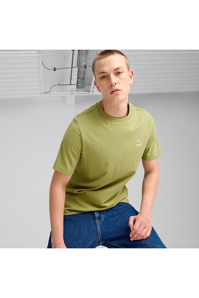 Puma Mens CLASSICS Small Logo Tee - Green