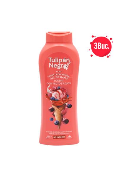 tulipan Set 3 buc - NEGRO GEL DUS 650ML YOGURT FRUCTE