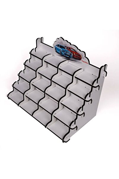 Toysilla Wooden Toy Car Display Stand 20 Eyes - T3029