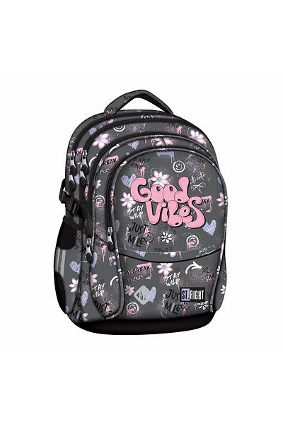 MAJEWSKI ST Right school backpack, BP01, Good Vibes, 4 compartments, 43 x 32 x 21 cm
