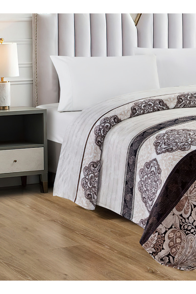 Moon Double Size Floral Throw Blanket All Season Flannel Blanket For Couch Bed And Sofa 200X220 cm G95