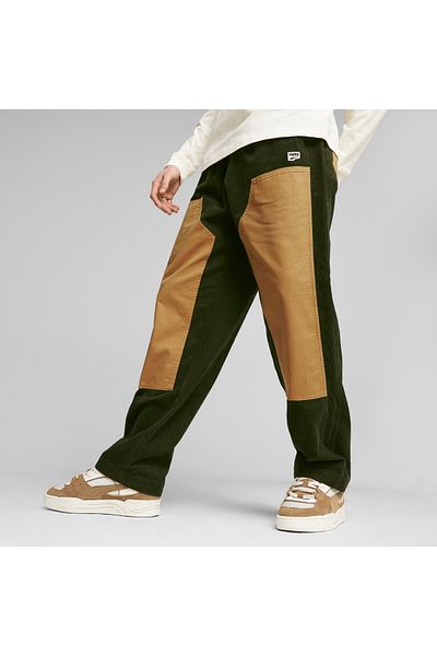 Puma Mens Downtown Relaxed Corduroy Pants - Green