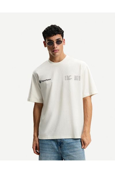 ACTIVE MODA -First Class Printed Cotton Oversize T-Shirt Large Size