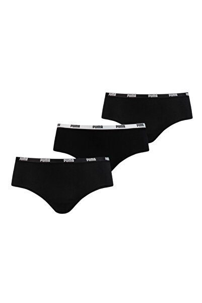 Puma Womens Hipster Underwear (3-Pack) - Black