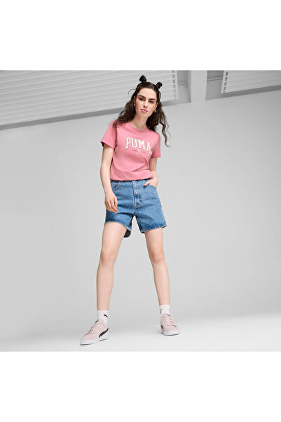 Puma Womens SQUAD Graphic Tee - Pink