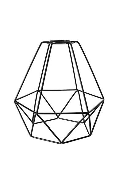 OEM Abajur, E27, Metal, 20 x 19cm, Negru