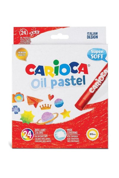 Disney Suport pentru creion cu licență Frozen CU CADOU - Set de 24 pasteluri cu ulei Carioca