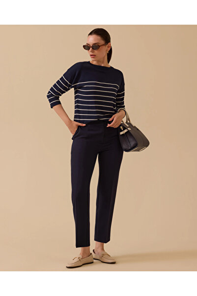 SEÇİL Ivy Ankle Length Pants with Elastic Waist