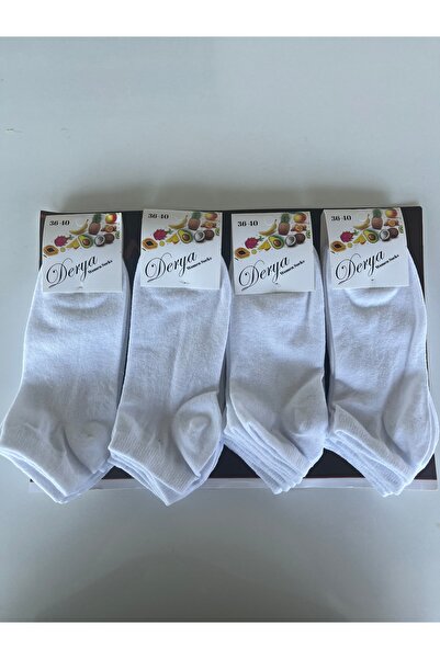 Atikfashion 12 li beyaz çorap