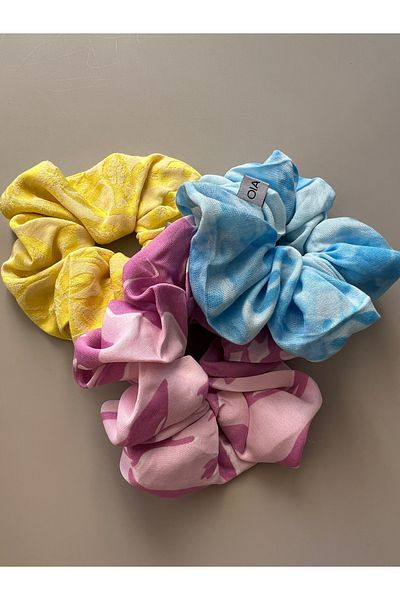 OIA Atelier Oia Flower Flower 3-Piece Scrunchie Set