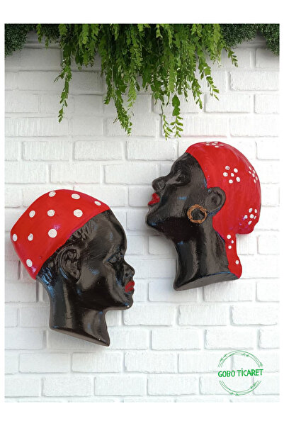 Mongolian Wall and Balcony Ornament with Decorative Lover Nostalgic Arabian Sister 10x9 cm