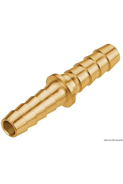 OSCULATI Conector dublu din alamă pentru motor outboard, diametru 10 mm, 3/8 inch