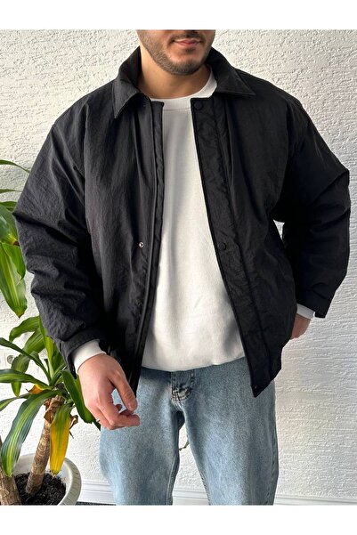 Baykombin Sokak Modası Unisex Oversize Krinkıl Bomber Ceket