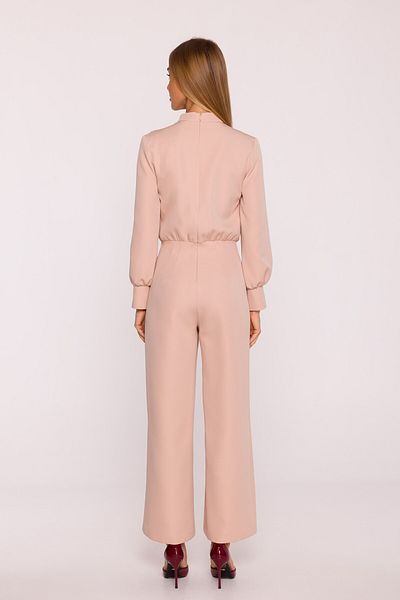 Made of Emotion Jumpsuit with stand-up collar and wide trousers