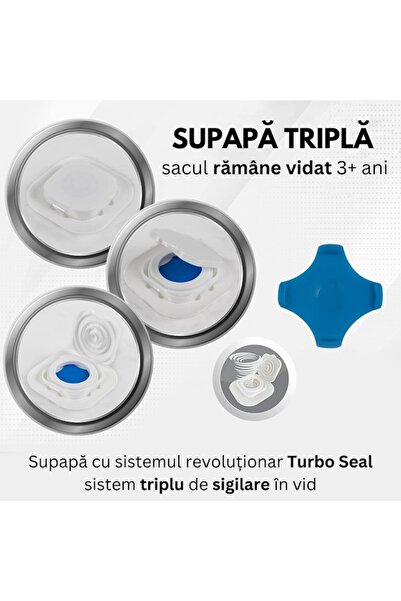 Magic Saver Bag Set of 3 vacuum storage bags for clothes, duvets, pillows and blankets, reusable, 70x100cm, 90x130cm