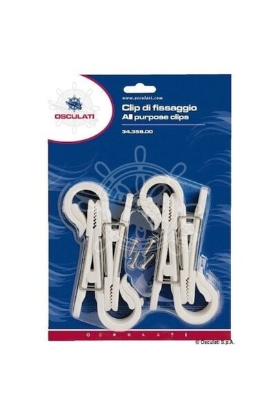 OSCULATI Cleme multifuncționale pentru bărci, Multi Mixing, Nylon/Onox, Argintii