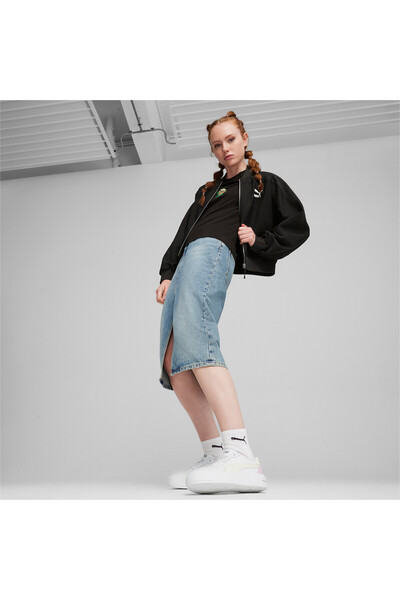 Puma Womens Cali Court Leather Sneakers - White