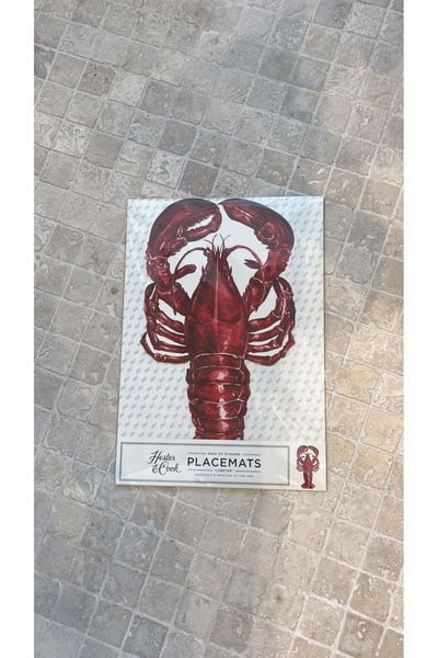 Hester & Cook Πατάκια τραπεζιού με σχήμα αστακού - 12 τεμάχια