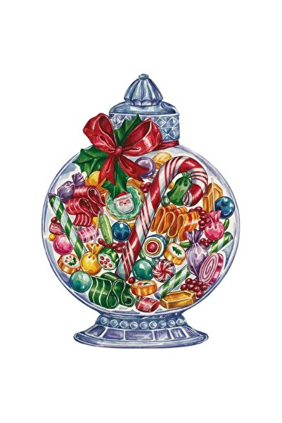 Hester & Cook Covoraș de masă pentru borcan de bomboane - 12 foi