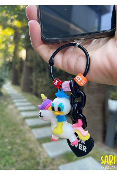 Guesche Bütün Telefonlarla Uyumlu Renkli Emojili Çanta ve Telefon Kılıf Charmı