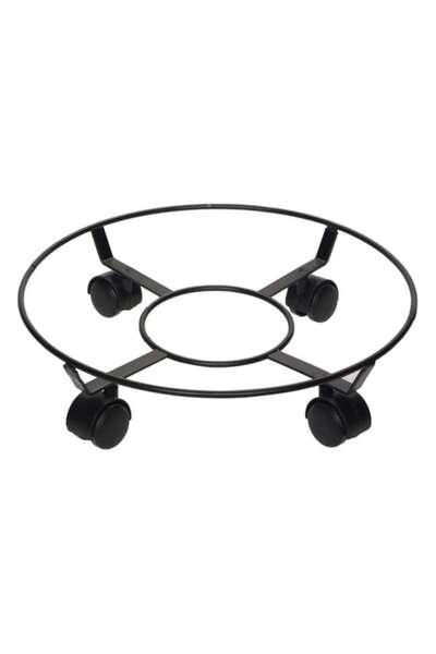 OEM Metal Plant Pot Stand with Wheels 40x9.5cm