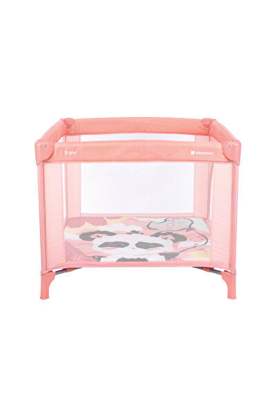 Kikka Boo Playpen for children KikkaBoo Enjoy Pink Panda 2023 with compact folding, large access door with mesh