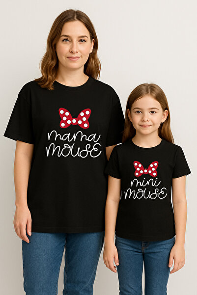 SVART WEAR MAMA MINI mause Set de tricouri combinat pentru mamă și fiică tric...