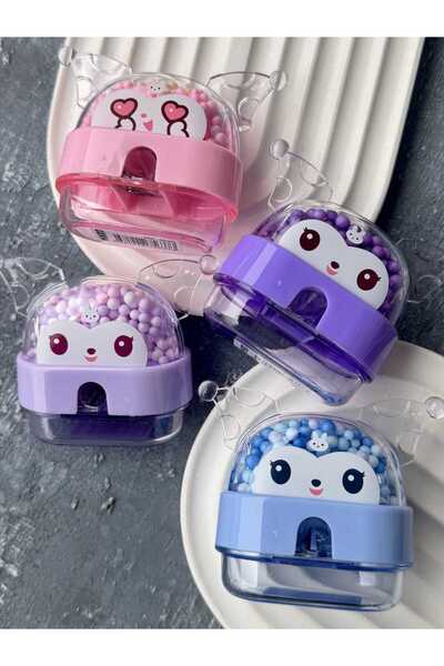 ÇEÇEN HOME (1 Pcs) Kuromi Figured Pencil Sharpener, Kuromi School Pencil Sharpener, Opener for Primary School-Middle School Children
