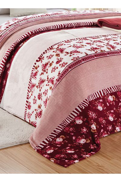 Moon Single Size Floral Throw Blanket All Season Flannel Blanket For Couch Bed And Sofa 150X200 cm G90