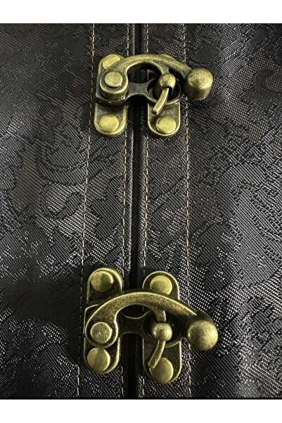 marcelys Δερμάτινο κορσέ με λεπτομέρειες Steampunk – Push Up Shapewear