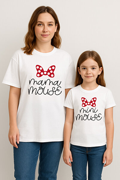 SVART WEAR MAMA MINI mause Set de tricouri combinat pentru mamă și fiică tric...