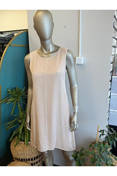 DOLCE QUEEN Women's Sleeveless Organic Fabric Dress