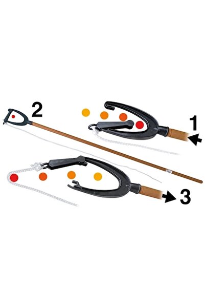 GFN Cârlig special cu înșurubare pentru geamanduri cu deschidere dublă, compatibil cu stâlpi din lemn sau aluminiu