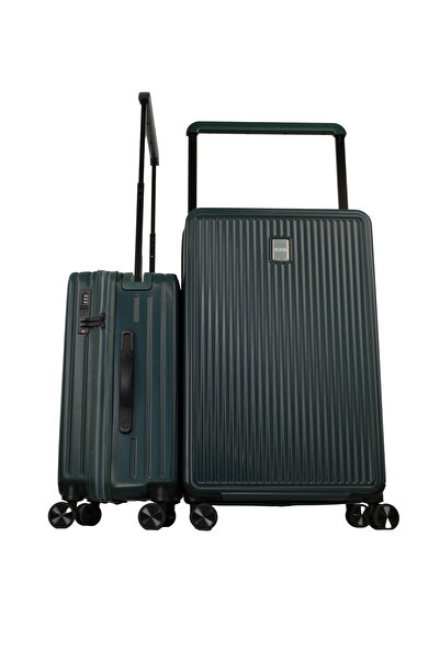GROUND Ametis 2'li Valiz Seti Orta-Kabin - Yeşil - 10737