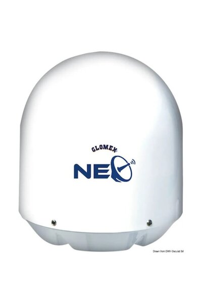 OSCULATI Antenă satelit Glomex Rhea Neo 47 cm, FULL-HD/4K