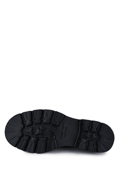 Tamer Tanca Erkek Hakiki Deri Siyah Antik Casual Ayakkabı