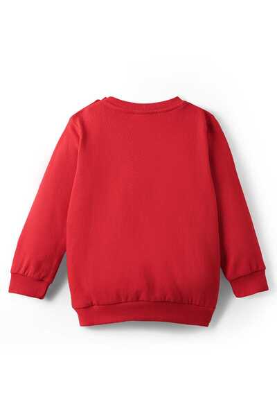 Babyhug 100% Cotton Full Sleeves Sweatshirt With Tiger Print - Red